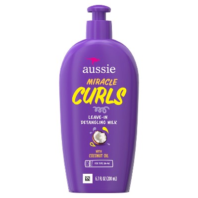 Aussie Miracle Curls - Leche desenredante con aceite de coco (190 ml) - Nuevo