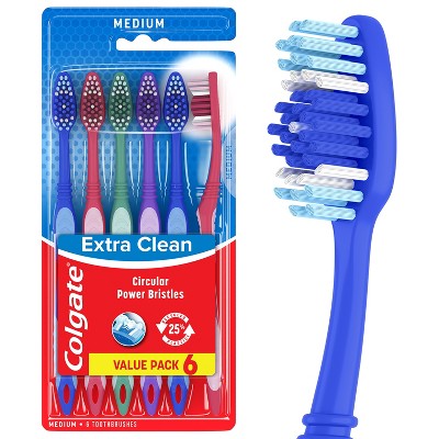 Cepillo de dientes Colgate Extra Clean Full Head Medium (6 unidades) - Caja con imperfecciones