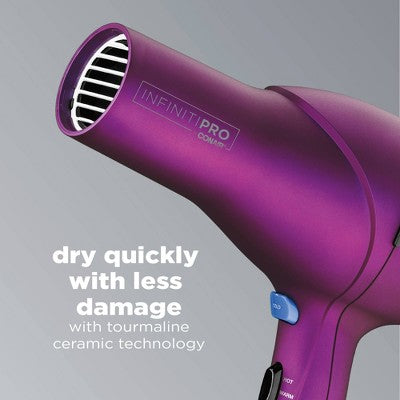Secador de pelo Conair Magenta Soft Touch con motor de CA de 1875 vatios - Caja imperfecta