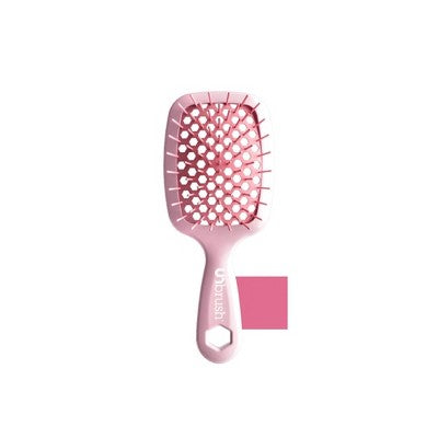 UNbrush Mini Pastel Detangling Hair Brush Peony Light Pink - New