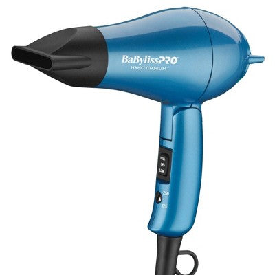 Secador de pelo de viaje BaBylissPRO Nano Titanium azul - Caja imperfecta