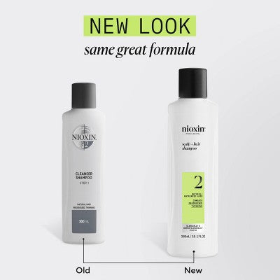 Nioxin System 2 Shampoo Cleanser 10.1 fl oz - Imperfect Container