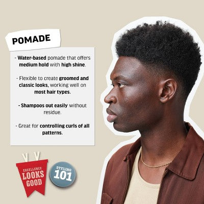 Pomada en gel para cabello American Crew para hombre, fijación media y brillo intenso, 85 g (nuevo)
