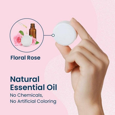 Body Restore Shower Steamers with 100% Natural Essential Oil Rose Shower 6ct - New