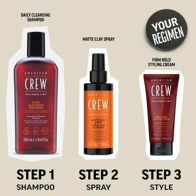 Crema para peinar el cabello American Crew Fiber, 3.3 fl oz - Envase imperfecto