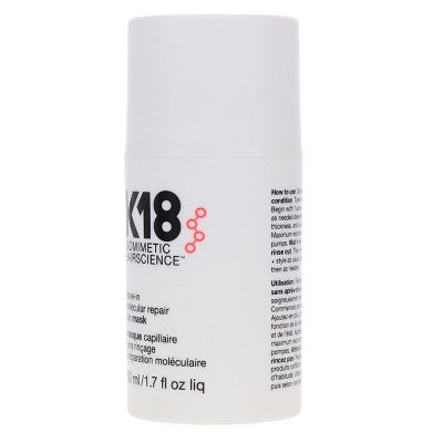 Mascarilla capilar reparadora molecular sin enjuague K18 de 50 ml - Imperfect Box