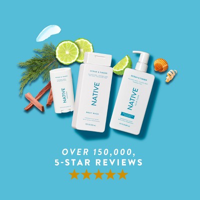 Hidratante 2 en 1 Native Ocean Timber para hombres y mujeres, 16.5 onzas líquidas - Nuevo