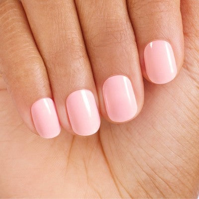 Dashing Diva Glaze Semi-Cured Gel Nail Polish Strips Starter Kit Powder Pink 32ct - New