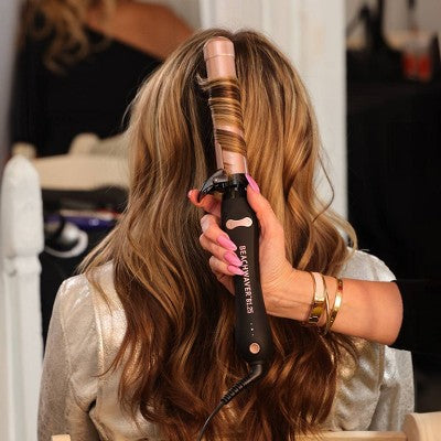 Rizador de pelo BEACHWAVER Co. Rosa medianoche - Caja imperfecta