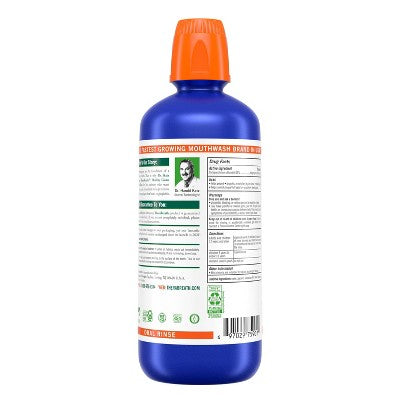 TheraBreath Healthy Gums Mouthwash Clean Mint 33.8 fl oz - Imperfect Container