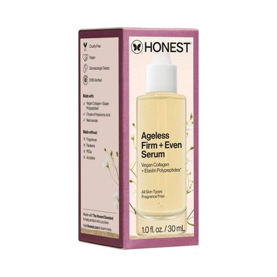 Suero reafirmante y uniforme antiedad Honest Beauty 1.0 fl oz - Caja Imperfect