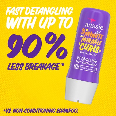 Acondicionador profundo desenredante Aussie 3 Minutes Miracle Curls 8 fl oz - Nuevo