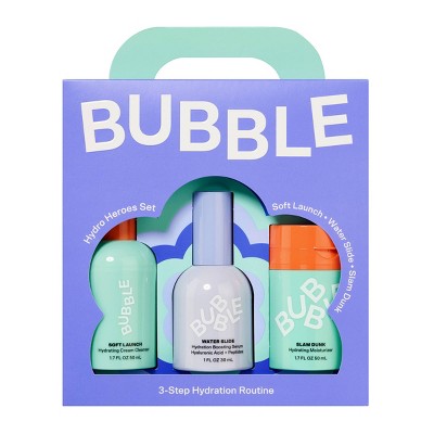 Kit de rutina de hidratación de 3 pasos Hydro Heroes de Bubble Skincare - Imperfect Box