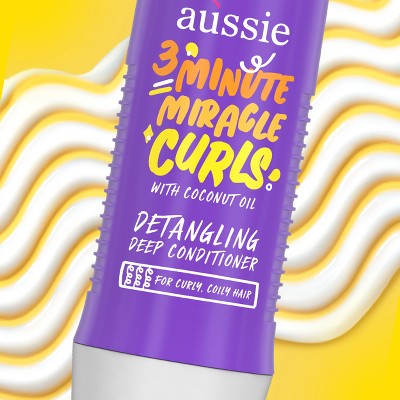 Acondicionador profundo desenredante Aussie 3 Minutes Miracle Curls 8 fl oz - Nuevo
