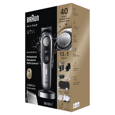 Kit de cuidado personal Braun All-In-One Style Kit 13 en 1 con recortadora de barba (13 unidades) - Caja imperfecta