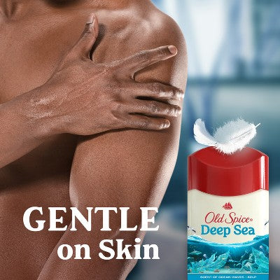 Antitranspirante y desodorante sólido Old Spice Deep Sea para hombre, aroma mineral marino, 2.6 oz (paquete de 2) - Nuevo