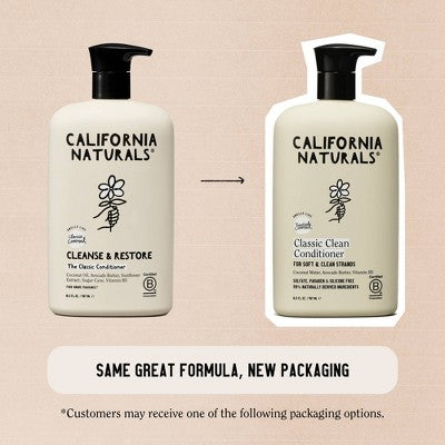 Acondicionador clásico de coco California Naturals 16.5 fl oz - Nuevo