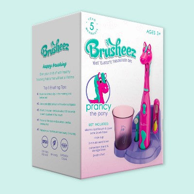 Cepillo de dientes electrónico infantil Brusheez Prancy the Pony - Caja imperfecta