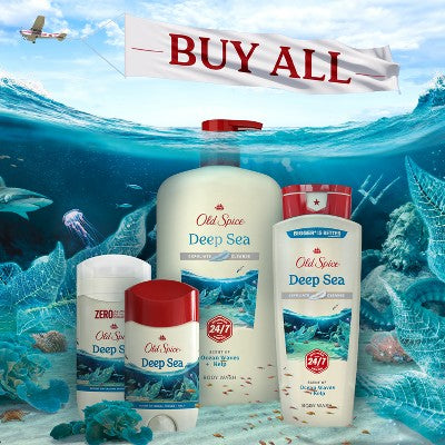 Antitranspirante y desodorante sólido Old Spice Deep Sea para hombre, aroma mineral marino, 2.6 oz (paquete de 2) - Nuevo
