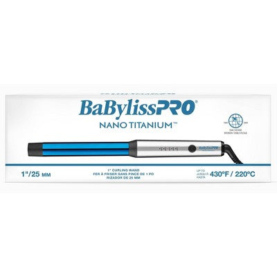 Rizador de pelo de nano titanio BaBylissPRO azul - Caja imperfecta