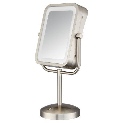 Espejo de maquillaje LED Conair plateado - Caja imperfecta