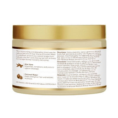 Prechampú desenredante y acondicionador con aloe y agua de coco Moisture Miracle de African Pride, 355 ml (12 onzas líquidas) - Nuevo