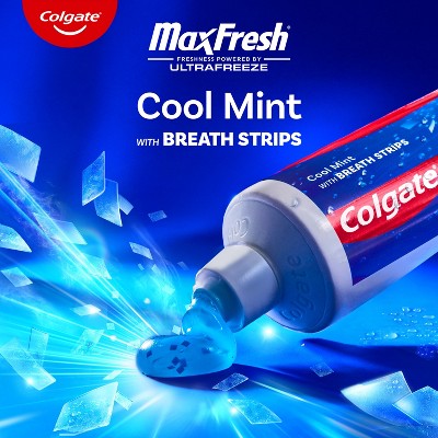 Pasta dental Colgate Max Fresh Menta refrescante, 170 ml (paquete de 3) - Caja imperfecta