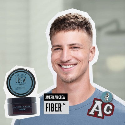 Fibra capilar American Crew para hombre de alta fijación y bajo brillo, 3 oz - Nuevo
