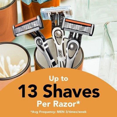 Maquinillas de afeitar desechables BiC Men &amp; Flex de 5 hojas Sensitive (2 unidades) - Nuevas