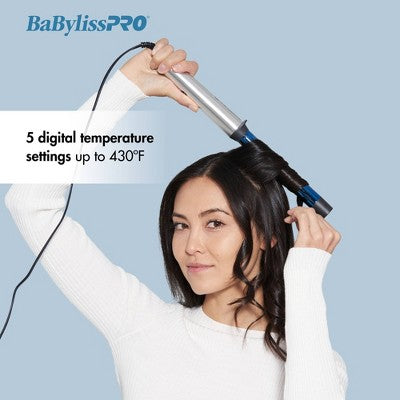 Rizador de pelo de nano titanio BaBylissPRO azul - Caja imperfecta
