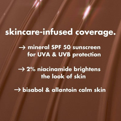 e.l.f. Halo Glow Skin Tint Foundation Mineral SPF 50 2 Fair Warm 1 fl oz - Imperfect Box
