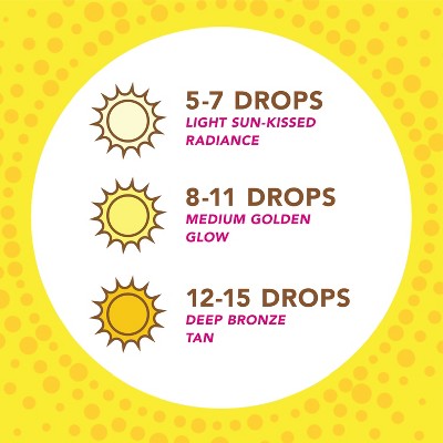 Jergens Natural Glow Instant Sun Drops Tanners 1 fl oz - New