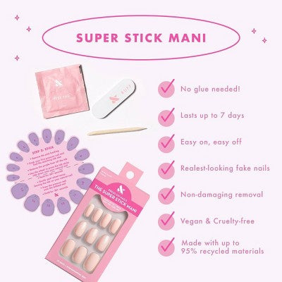 Olive & June Press-On Nails Bestsellers Pack Floral Doodle/Swan/Tutu 96ct/3pk - New