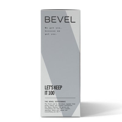 Kit de afeitado Bevel para hombre: maquinilla de afeitar y brocha de seguridad, crema de afeitar, aceite preafeitado, bálsamo postafeitado (40 hojas) - Imperfect Box