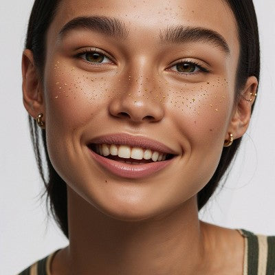 Fazit Gold Glitter Freckle Makeup Patches - New