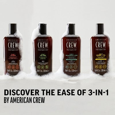 Champú, acondicionador y gel de baño 3 en 1 American Crew, 453 ml (15.2 oz) - Envase imperfecto