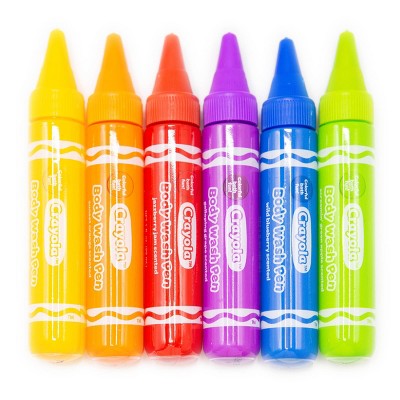 Crayola Body Wash Bath Pens Unscented 3pk/6 fl oz - New