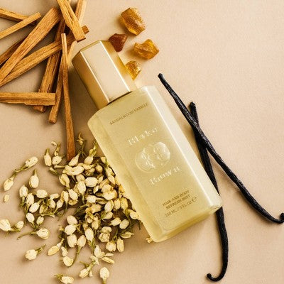 Blake Brown Bruma refrescante para cabello y cuerpo con sándalo y vainilla, fragancia cálida de vainilla, 147 ml (5 onzas líquidas) - Nuevo