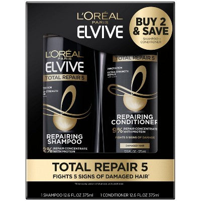 Set de champú y acondicionador L'Oréal Paris Total Repair 5, 750 ml - Imperfect Box