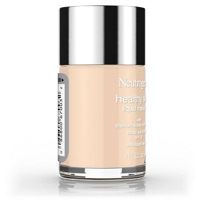 Neutrogena Healthy Skin Liquid Makeup Foundation, Lightweight & Flawless Coverage with Broad Spectrum SPF 20 Sunscreen 30 Buff - Imperfect Container