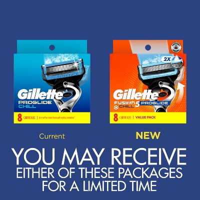 Repuestos para afeitadora Gillette ProGlide Chill para hombre (8 hojas) - Nuevo