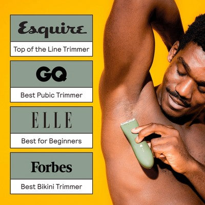 Recortador de vello púbico y corporal Meridian Trimmer Original para hombres y mujeres, recortador de cintura, testículos y zona del bikini - Salvia