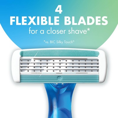 Maquinilla de afeitar desechable BiC Soleil Comfort de 4 hojas para mujer (10 unidades) - Nueva
