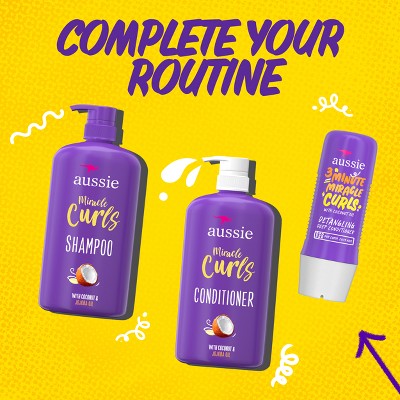 Acondicionador profundo desenredante Aussie 3 Minutes Miracle Curls 8 fl oz - Nuevo
