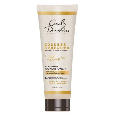 Acondicionador fortificante Carol's Daughter Goddess Strength con aceite de ricino para cabello propenso a la rotura, 11 onzas líquidas - Nuevo