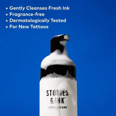 Stories & Ink Repairing Aftercare Foaming Body Cleanser 5.07 fl oz - imperfect Box