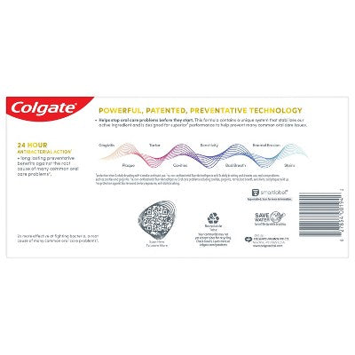 Pasta dental blanqueadora Colgate Total Active Prevention, menta, 147 ml (paquete de 2) - Caja imperfecta