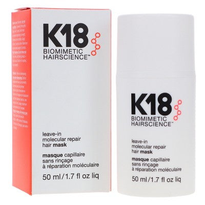 Mascarilla capilar reparadora molecular sin enjuague K18 de 50 ml - Imperfect Box