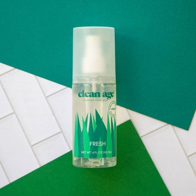 Desodorante y spray corporal Clean Age Fresh AHA para adolescentes, 113 ml (4 onzas líquidas) - Nuevo