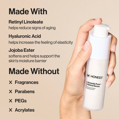 Honest Beauty Honestly Pure Retinyl Serum with Retinyl Linoleate - 1.0 fl oz